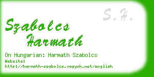 szabolcs harmath business card